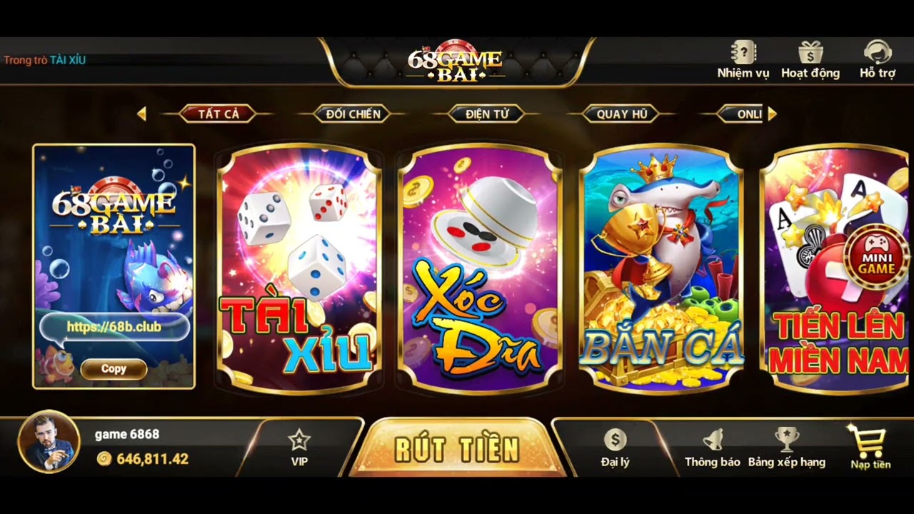 Điểm nổi bật của 68 game bài