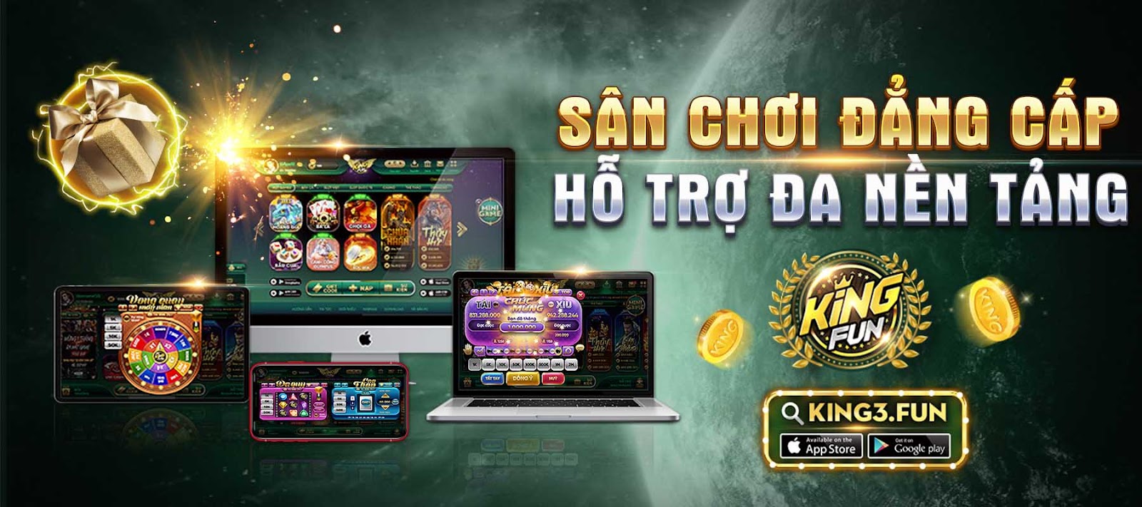 2. Kho game hấp dẫn tại Kingfun