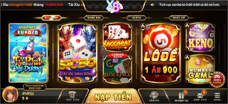 Luật chơi dễ hiểu, tỷ lệ thắng cược tại baccarat X8 Club cực hấp dẫn