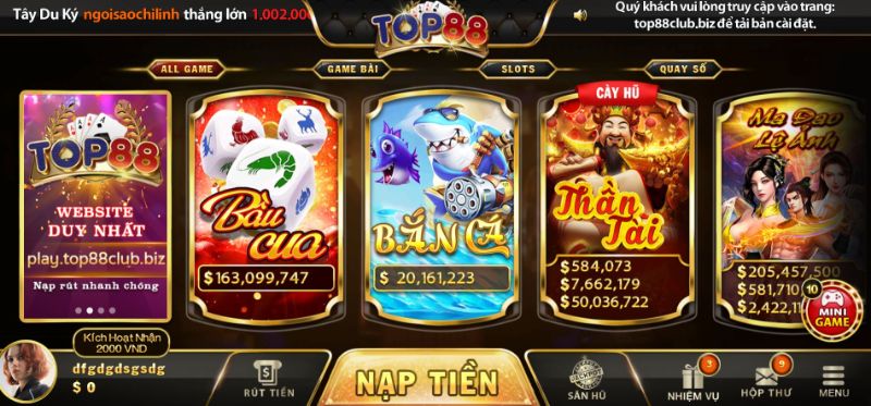 Cách vào game Bắn cá Top88 nhanh nhất cho người mới