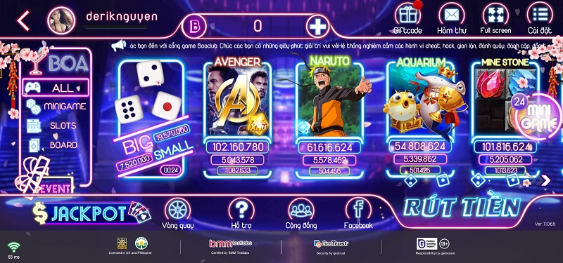 Giới thiệu cổng game Boa Club