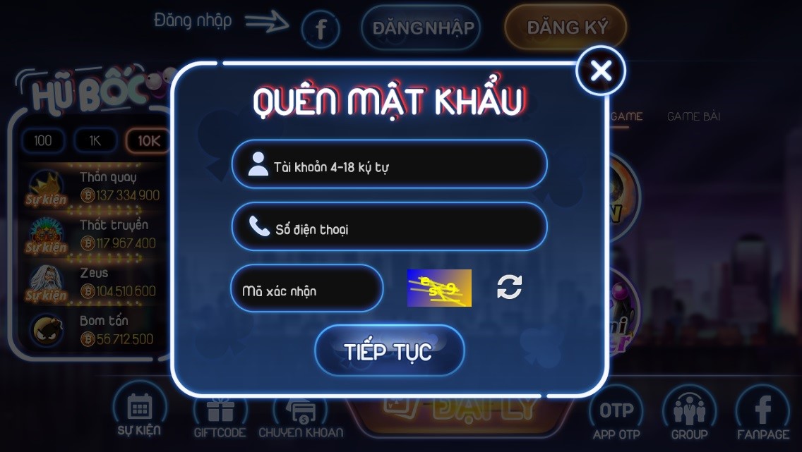 Link chơi trên điện thoại android