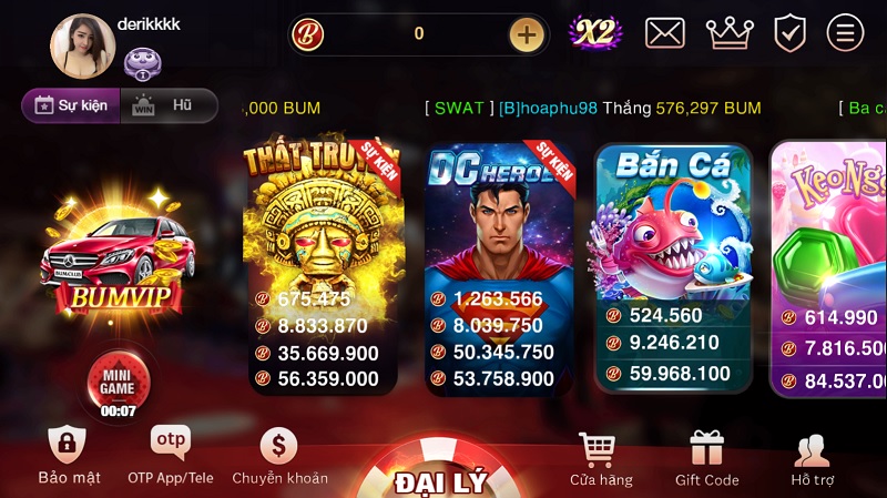 Giới thiệu cổng game Bum Club