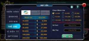 Cách nạp tiền vào cổng game B52 qua internet banking