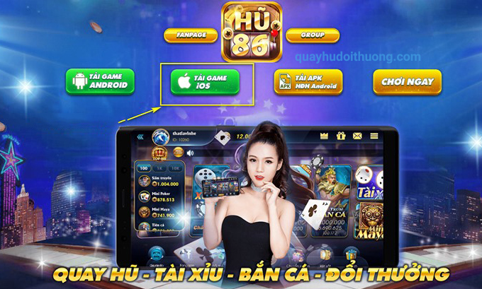 Giới thiệu cổng game bài HU86