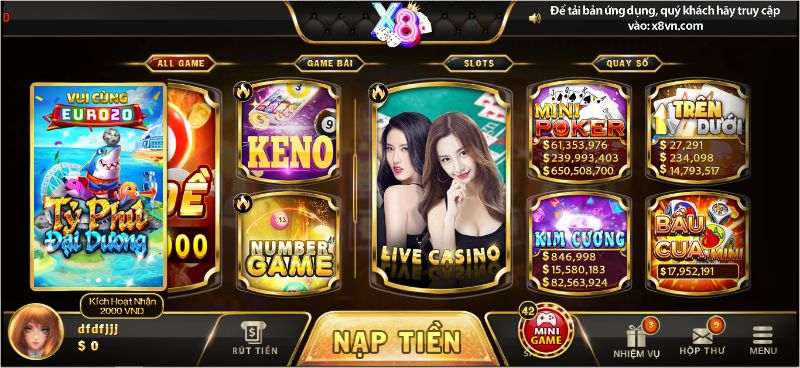 Hướng dẫn tham gia phòng live casino tại X8 Club dễ dàng và nhanh gọn nhất