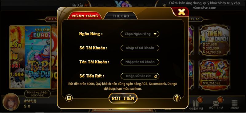 Mẹo nhỏ cho anh em game thủ phá đảo phòng live casino X8