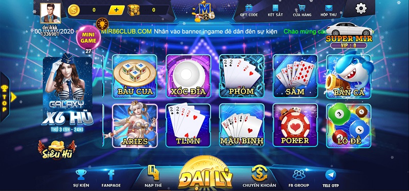 Giới thiệu cổng game Mir86 Club