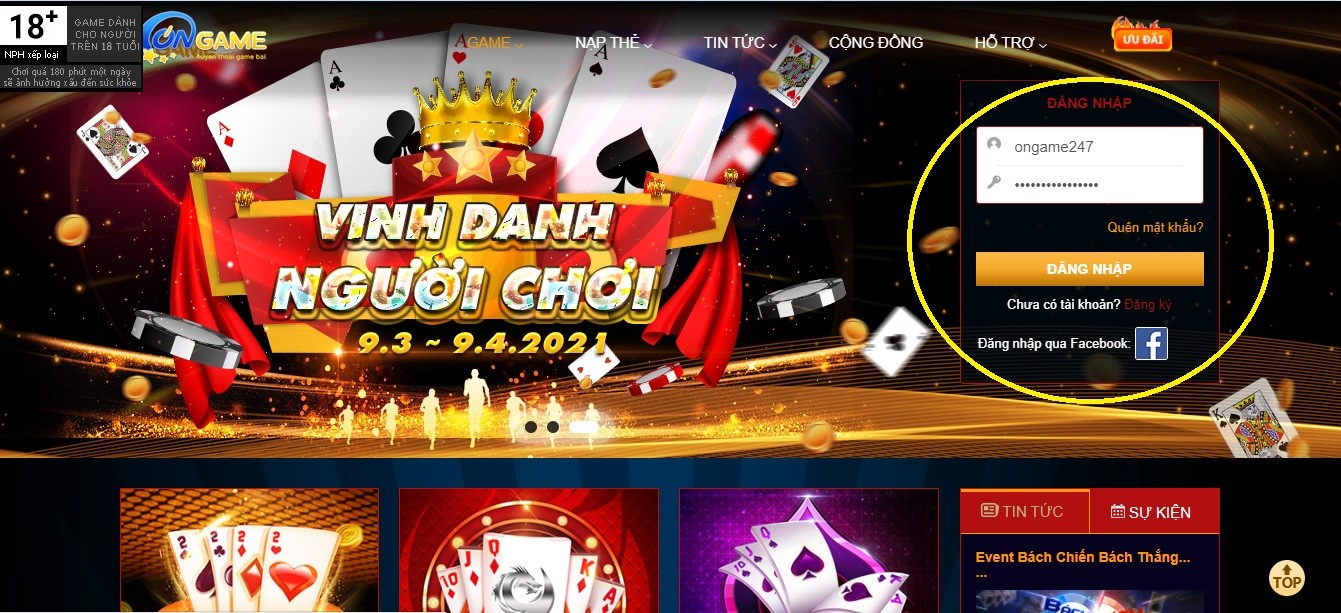 Ưu điểm của cổng game bài Ongame