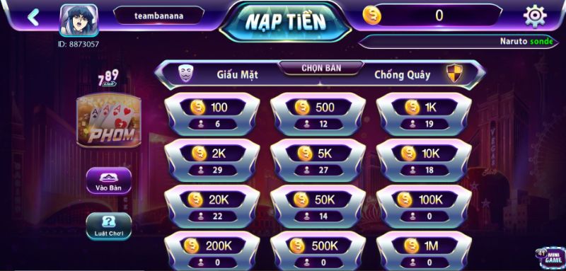 Làm thế nào để có thể vào game Phỏm tại 789 Club