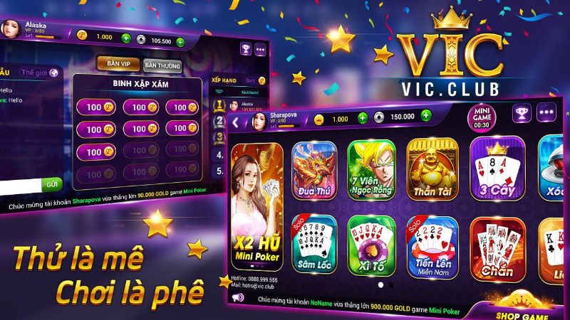 Giới thiệu cổng game bài Vic Club