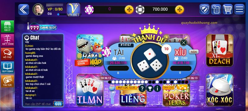 Vinbet Club có giao diện được đầu tư công phu thỏa mãn mọi giác quan