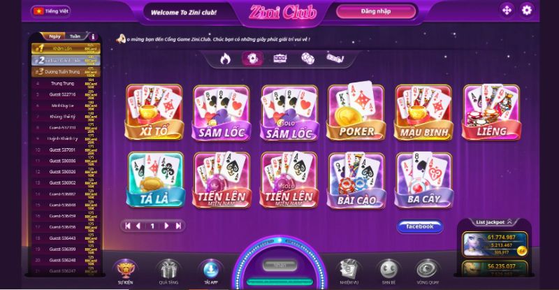 Hệ thống game đỉnh cao số 1 tại Zini Club