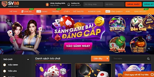 Nét đặc sắc của game bài tại SV88